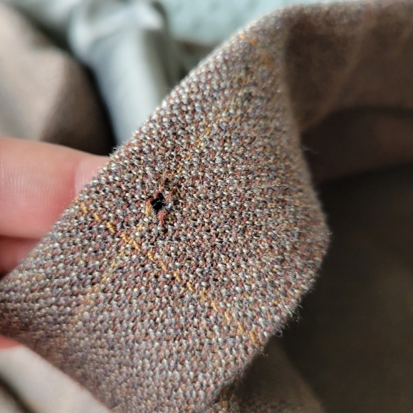 Vintage Oscar De La Renta Soft Brown Wool Tweed Suit Jacket Size 48R - Picture 5 of 7